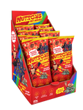Geöffnete Smokey BBQ Energybox von Nutrons mit 12 Energypacks à 60 g
