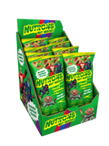 Geöffnete Cheesy Jalapeño Energybox von Nutrons mit 12 Energypacks à 60 g