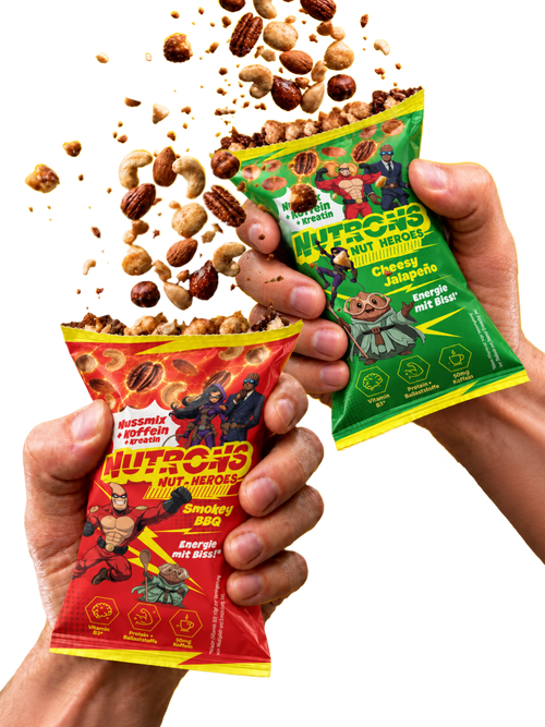 Nutrons Mix the Fun Bundle mit je drei Smokey BBQ und Cheesy Jalapeño Energypacks